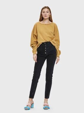 Rachel Comey Jeans Dock Pants Denim High Waisted Washed Black – size 6